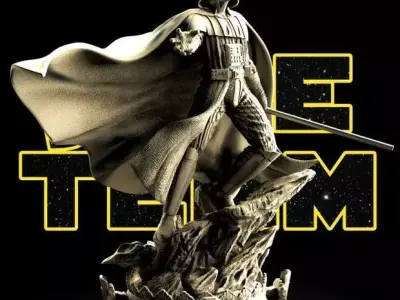 DARTH VADER SCULPTURE - TESTED AND READY FOR 3D PRINTING Free 3D print model