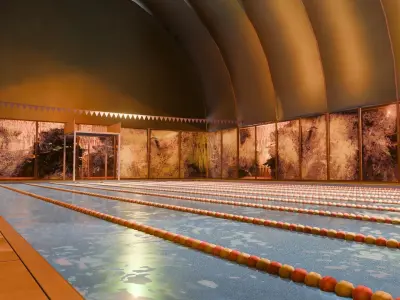 VR Swimming Pool Low-poly 3D model