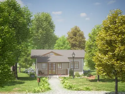 040Countryhouse1f60m2 3D model