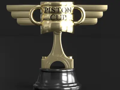 Piston Cup Free low-poly 3D model
