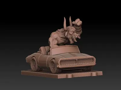 Monbarun TUSSLE FOR VICTORY 3D print model