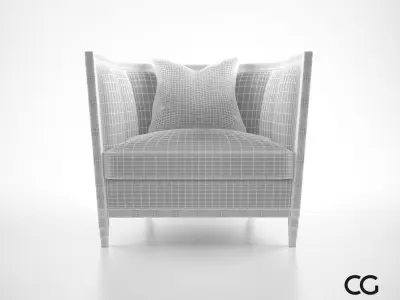 Christopher Guy Seurat armchair 3D model