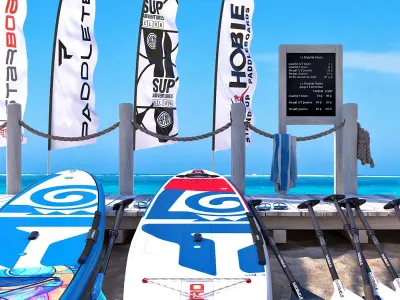 Boards Rental 3D model