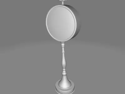 Pedestal Tabletop Clock 3D model