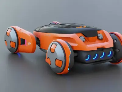 ORBIT VEHICLE RIGGED 3D model