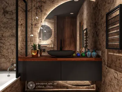 Modern bathroom  3D model