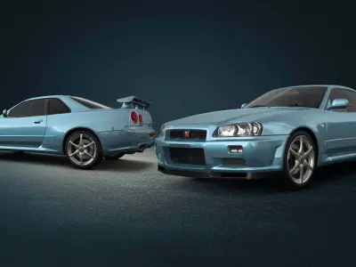 NISSAN SKYLINE GTR FOR 3D PRINTING 3D model