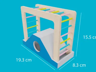 Climbing Ladders For Hamster Low-poly 3D model