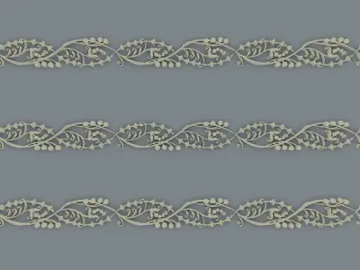 ornament baroque V7 3D model