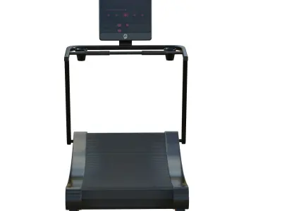 Curve Treadmill Low-poly 3D model