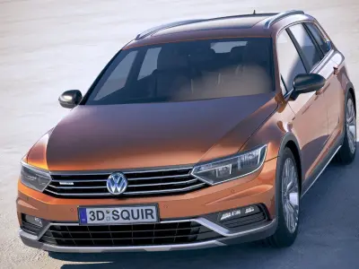 Volkswagen Passat Alltrack 2018 3D model