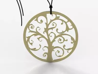 Tree Pendant 001 3D print model