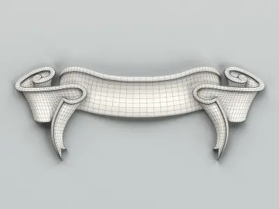 Decorative Ribbon 005 3D model