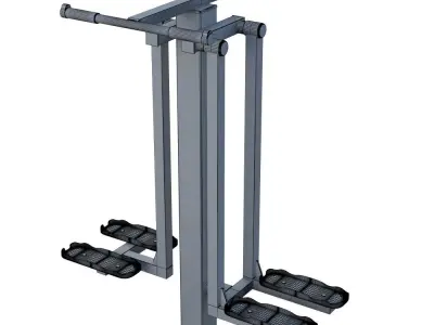 Outdoor fitness equipment 03 3D model