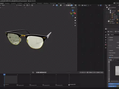 Ray-Ban Sunglass 3D model