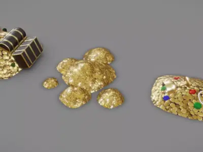 Treasure Pack Low-poly 3D model