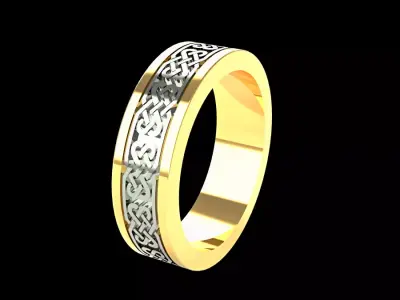 ring with patterns 3D print model