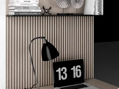 TV stand and workplace  3D model