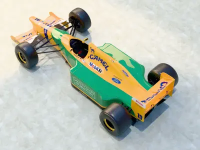 1992 Benetton B192 Formula 1 3D model