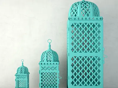 Mimosa Lanterns 3D model