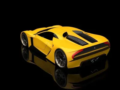 HyperCar Speed Go 3D model
