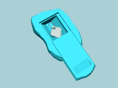 Rock Realistic Secret Key Hide STL - Outdoor Stone 3D print model