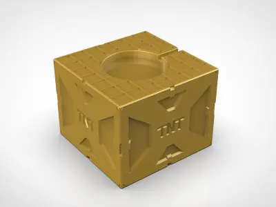 Apple Watch Dock as TNT explosive container 3D print model