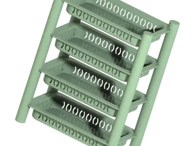 Exquisite Multitier Rack 3D print model