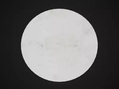 Round Marble Dining Table Low-poly 3D model