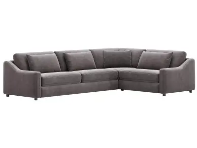 Ashby Sofa Two-Piece Sectional By Arhaus 3D model