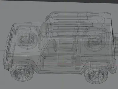 Suzuki Jimny Low-poly 3D model
