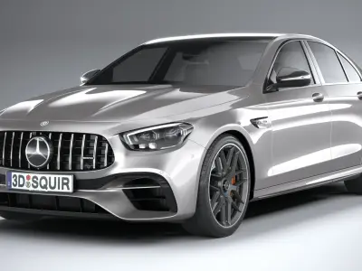 Mercede E63 Sedan AMG 2021 3D model
