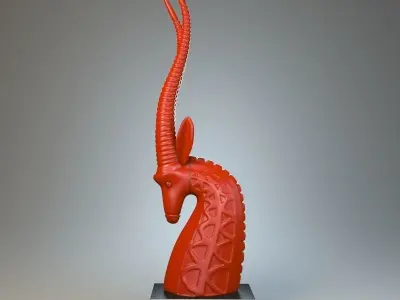 Sculpture Antelope P 3D print model