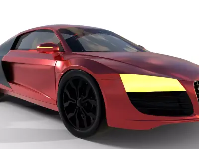 Audi r8 car Blender 3D model