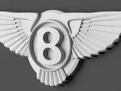 Bentley Logo 02 3D print model