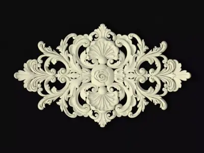 dekor ornate ornament 3D model buy