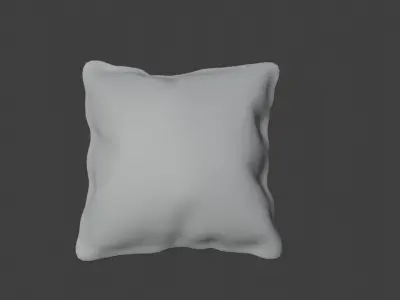 Pillow white Free 3D model