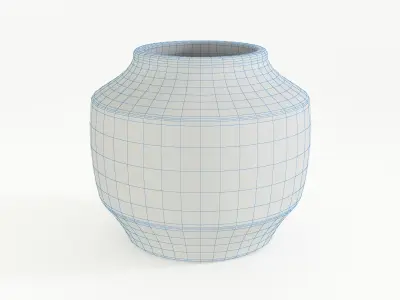 Mid-Century Vintage Vase 3D model