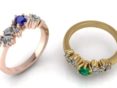 Wedding Ring 3D print model