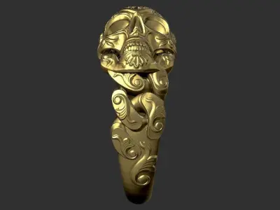 skull ring  3D print model