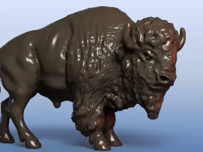 3D Bison 3D model