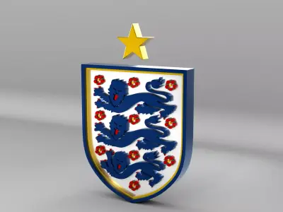 England National Soccer Team Logo 3D model