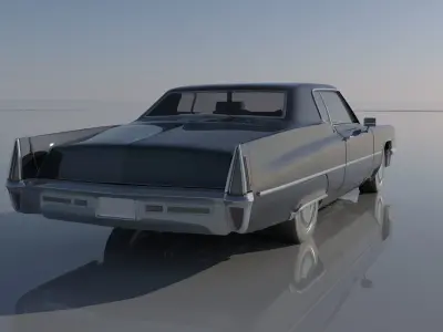 Cadillac Deville Coupe 1970 3D print model