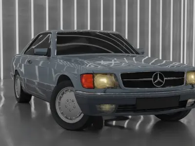 Mercedes Benz 560SEC c126 3D model