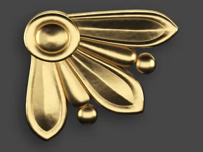 5 corners Ornamental Pack 2 3D model