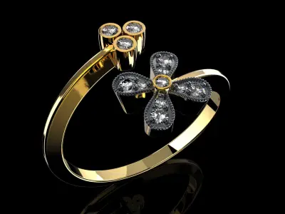 Vintage HLX Ring 3D print model