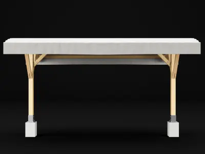 Woden pergola 3D model