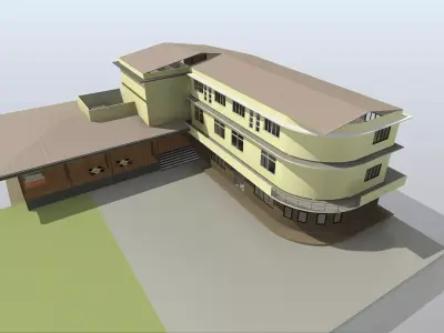 Renovation building by REVIT 3D model