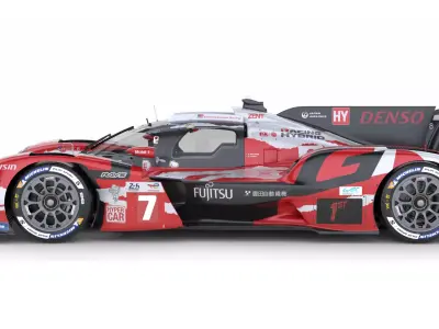 Toyota GR010 Hybrid 2025 WEC 3D model