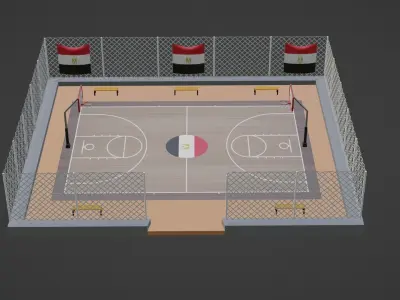 Basketball Stadium - Egypt Low-poly 3D model